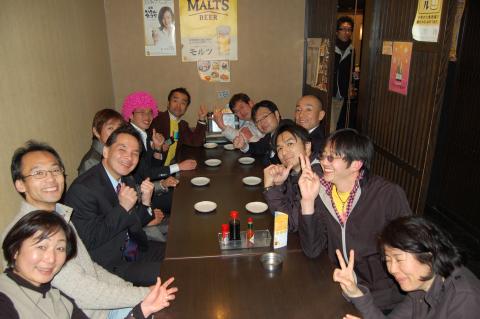 YUZOさん大壮行会の集合写真