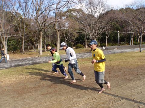 第2部①
インターバルスタート。
私以外の3人はしっかり前傾している！
