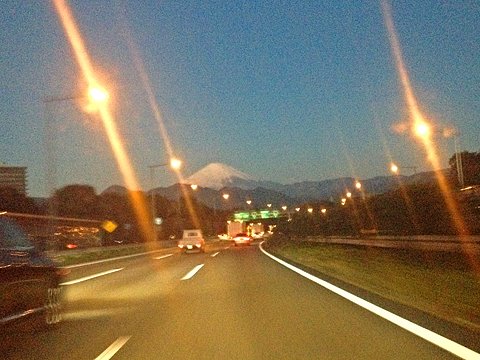 朝から富士山がきれいでした。