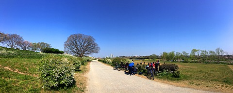 多摩川河川敷から洗足池へ