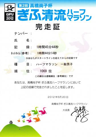 第9戦 高橋尚子杯 ぎふ清流ハーフマラソン