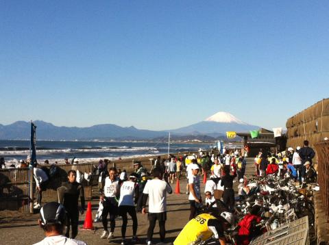 今日は本当に天気が良く、富士山がくっきり。