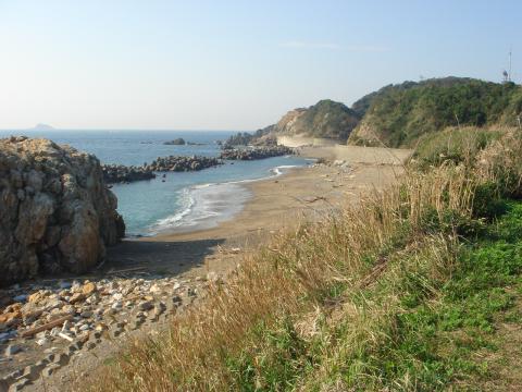 高校時代にキャンプをした海岸