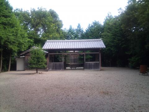 養命神社：
頂上には開けた境内があった。誰かが手入れしてくれているのか、きれいに整っていた。