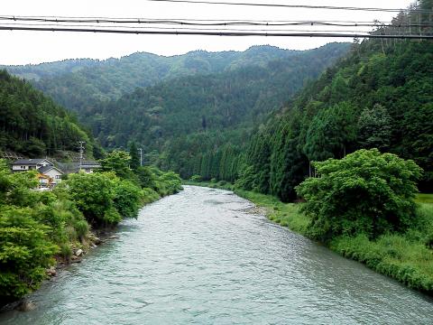 桂川の源流も増水してます