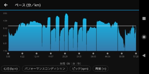 ペース。坂ダッシュを計5回。