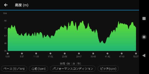 朝ラン10キロ。