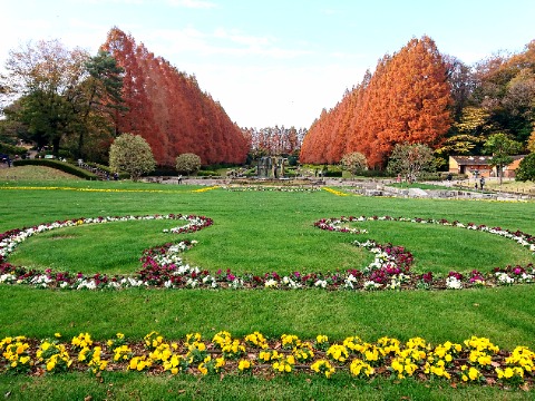 相模原公園の庭園、入口付近。