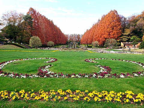 相模原公園の庭園、入口付近。