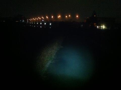 夜の手賀沼大橋