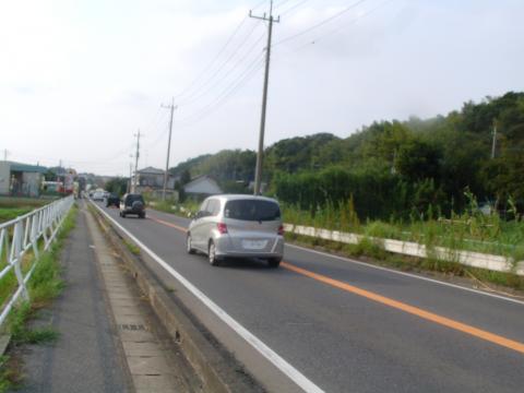 39.一般道が約16キロ地点の手賀沼大橋まで続きます。