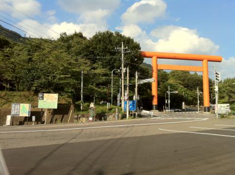 筑波山：筑波神社入り口。