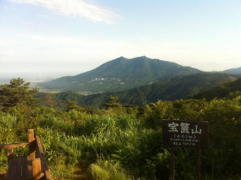 いつものショット。筑波山を望む。