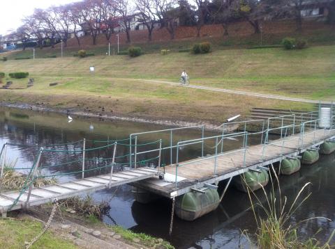 利根運河、浮き橋