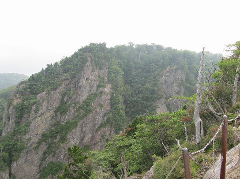 大蛇嵓から西大台方面を望む