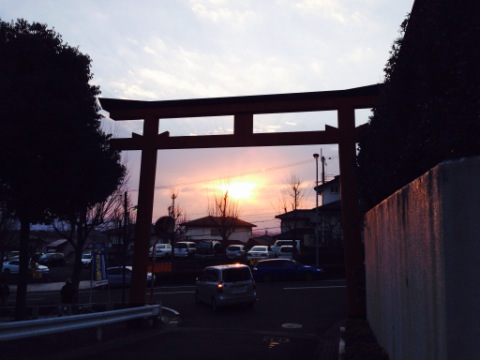 明神山、大鳥居から