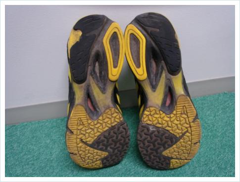 adidas adizero nightrunner 約1000km履いたアウトソール