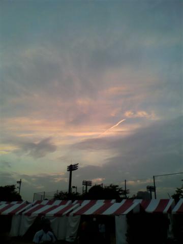 綺麗な空・・・の下、これから12時間・・・（汗）