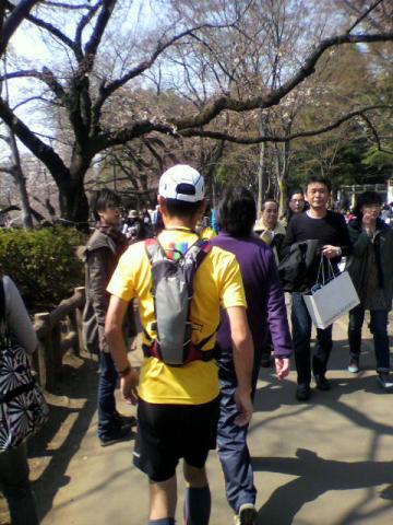 井の頭公園、どんなに人が多くても、お侍の道をまっしぐら！
ズンズン・・・