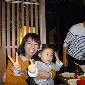 9月に白河で会った　連ちゃんとの再会抱っこしてるのは、会社上司の子、勿論彼女は独身