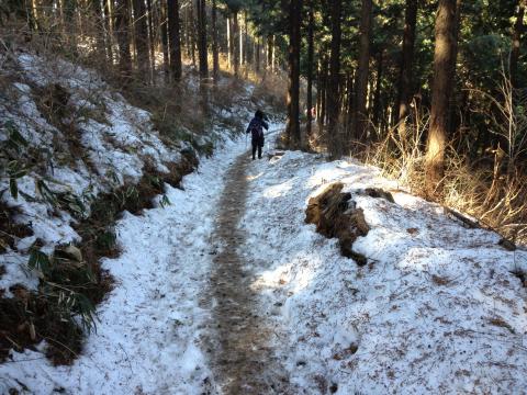 夫婦とも雪国生まれ育ちなので、このぐらいでないともの足りない。もちろんアイゼンなんて要りません。