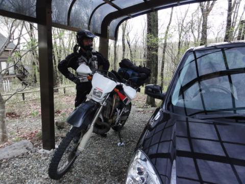 バイクで帰るＫクン
昔っから変わらんねえ。