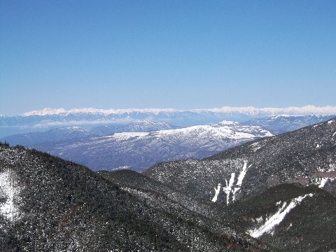 北アルプスもくっきり鹿島槍から穂高連峰まで