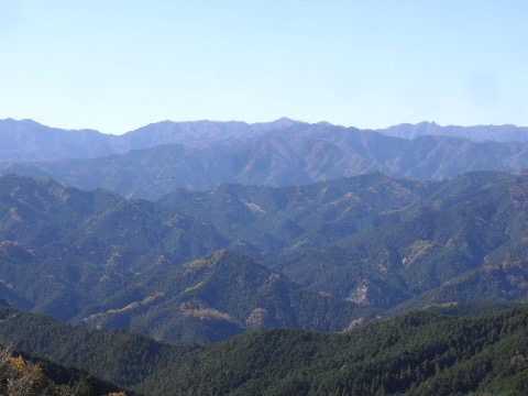 秩父の素晴らしい山並み