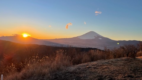 矢倉岳　なんとか日没に間に合った