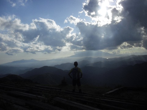 富士山は雲の中　でも雲が綺麗