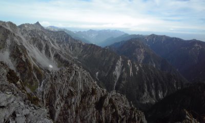 前穂高岳より槍ヶ岳