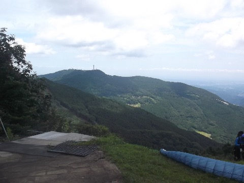 これより向かう堂平山方面