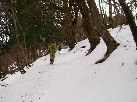 雪道のトレイルラン
結構体力を消耗する