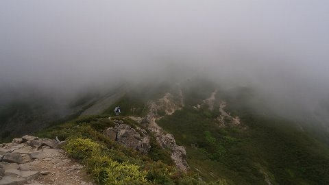 時々瞬間ガスが晴れるが・・