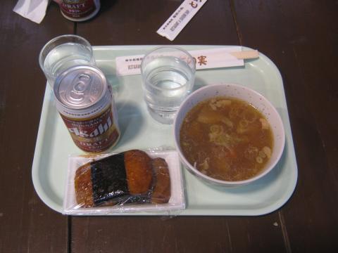 磯辺もちと豚汁が美味