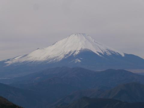 鍋割山頂からの富士　今日はくっきりと