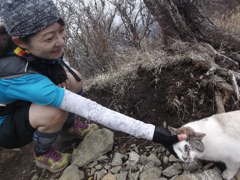 ねこと戯れるNamiちゃん