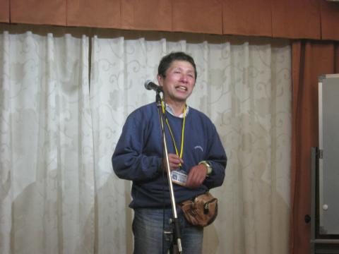 ken709さん
震災でご友人を亡くされたとのこと・・
ご挨拶で感極まってしまい・・・
でも、今日ここにいる人たちは
みんな、これから先ずっと仲間です！