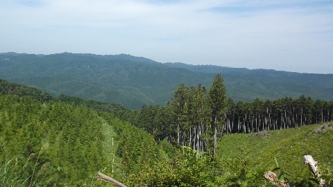 茨城県北部の山並み