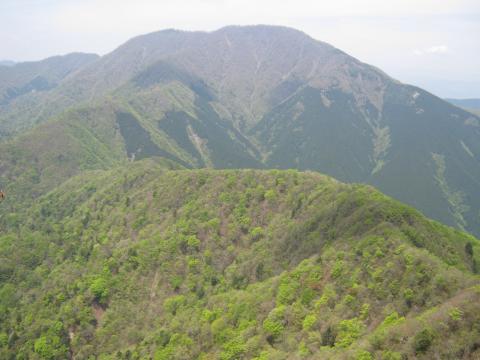 縦走路と大室山