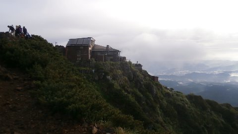 一晩お世話になった　赤岳頂上小屋