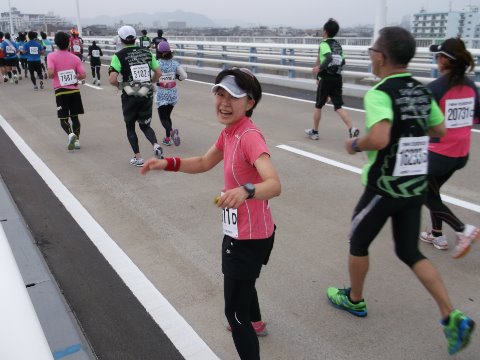 takiさん　先日捻挫した足の負傷を抱えての出場。しかもビブラムシューズ・・（絶句）