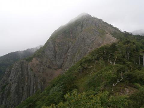 権現岳に向かう途中　ギボシ付近