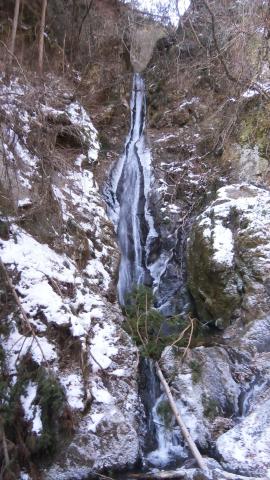 凍りついた大滝