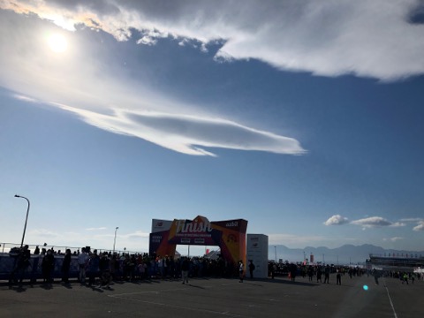 今日の湘南地方は雲が綺麗だった