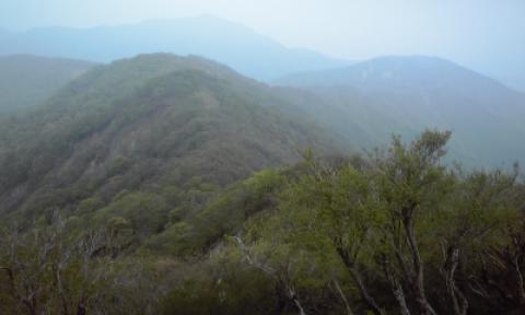 これから向かう三ノ塔　大山方面をのぞむ　遠いな～