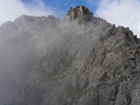 北穂高の岩稜