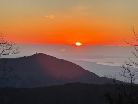 ご来光と大山