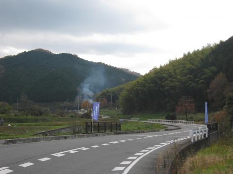 １７キロ付近ののどかな光景
この辺から、長い上りが始まる・・・。