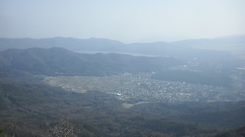 山中湖方面